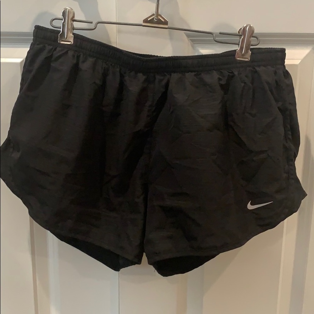 Nike Dri Fit Tempo Running Shorts Black Sz L